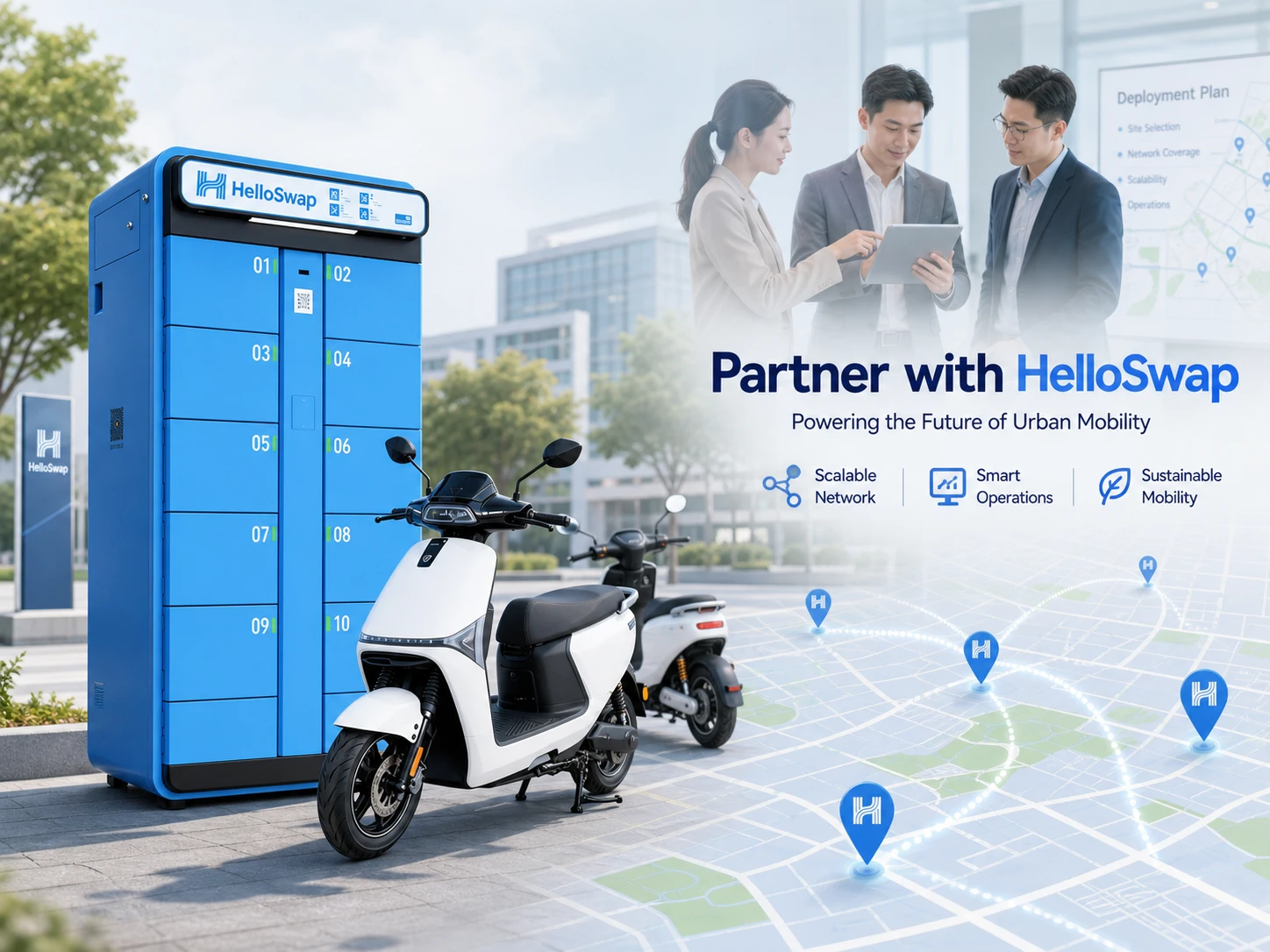 Partner with HelloSwap Reliable Battery Swap Manufacturer
